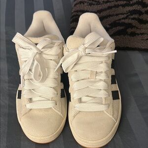 Classic White and Black adidas campus sneaker